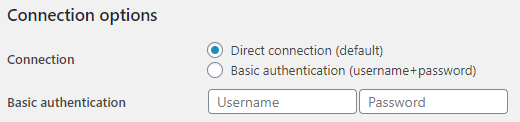 Basic Authentication configuration in WP Synchro